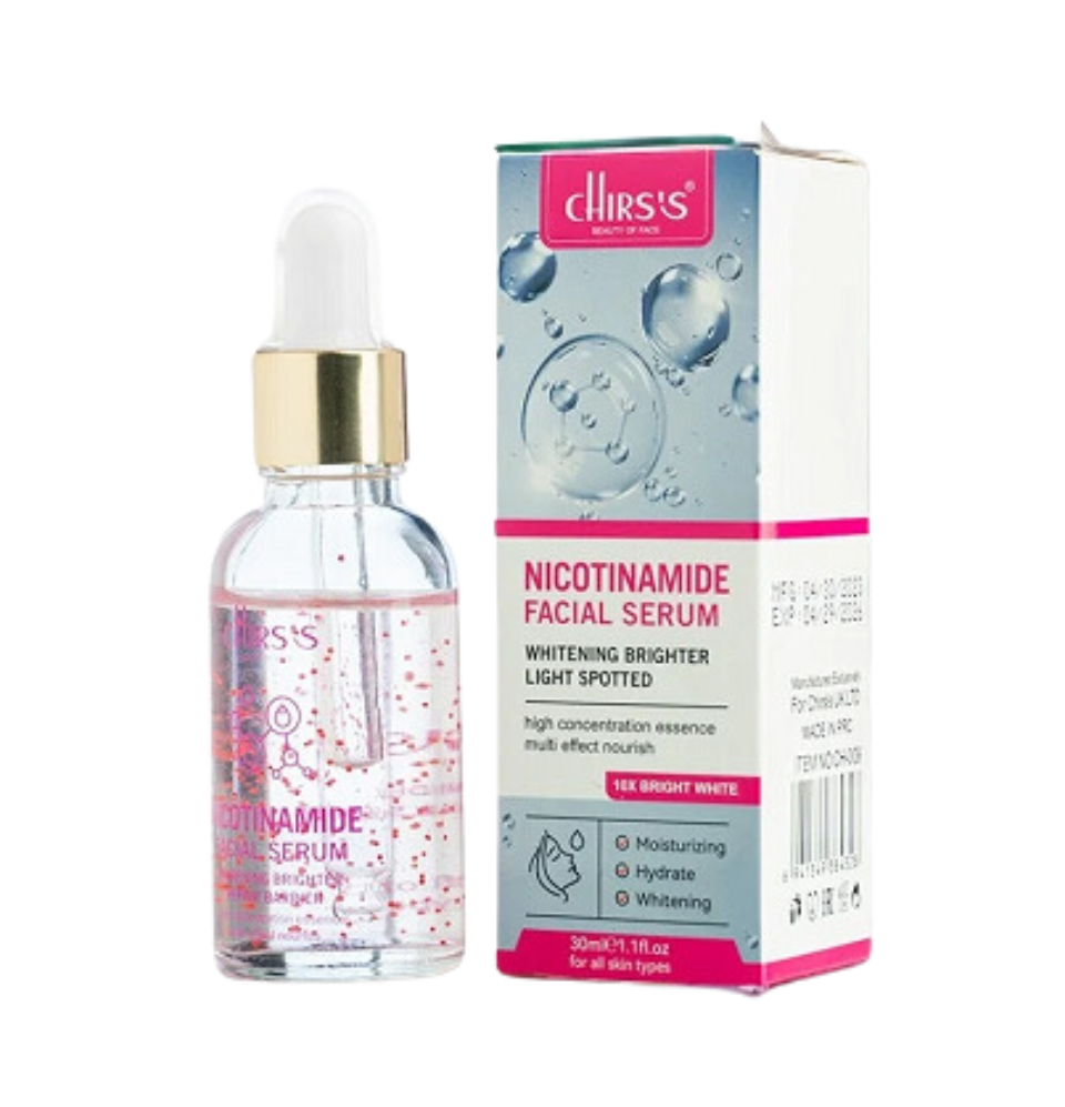 Chirs's Nicotinamide Facial Serum Whitening Brighter Light Spotted Face Serum 30ml