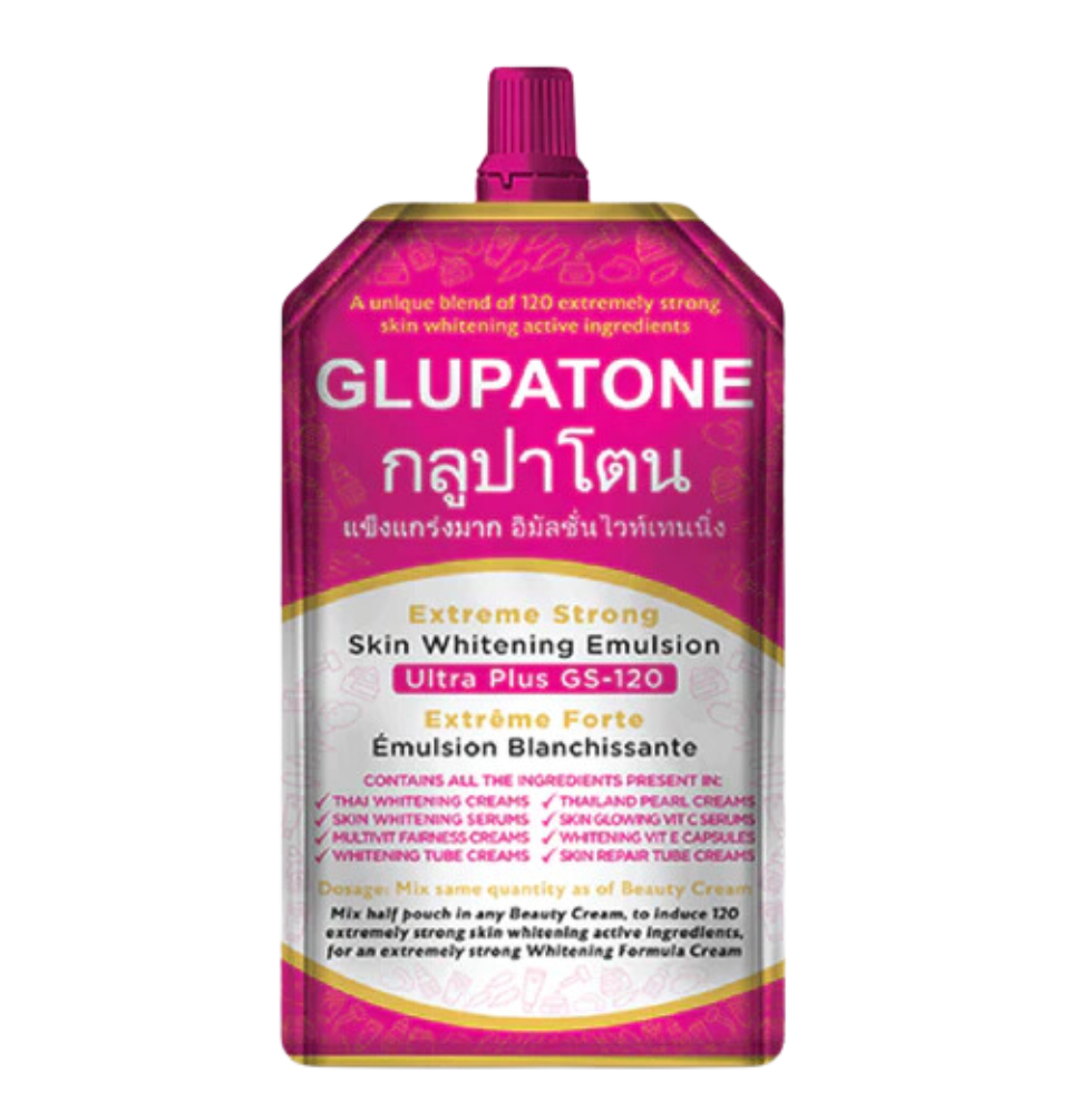 Glupatone Extreme Strong Whitening Emulsion Ultra Plus GS-120 For Face & Body 50ml