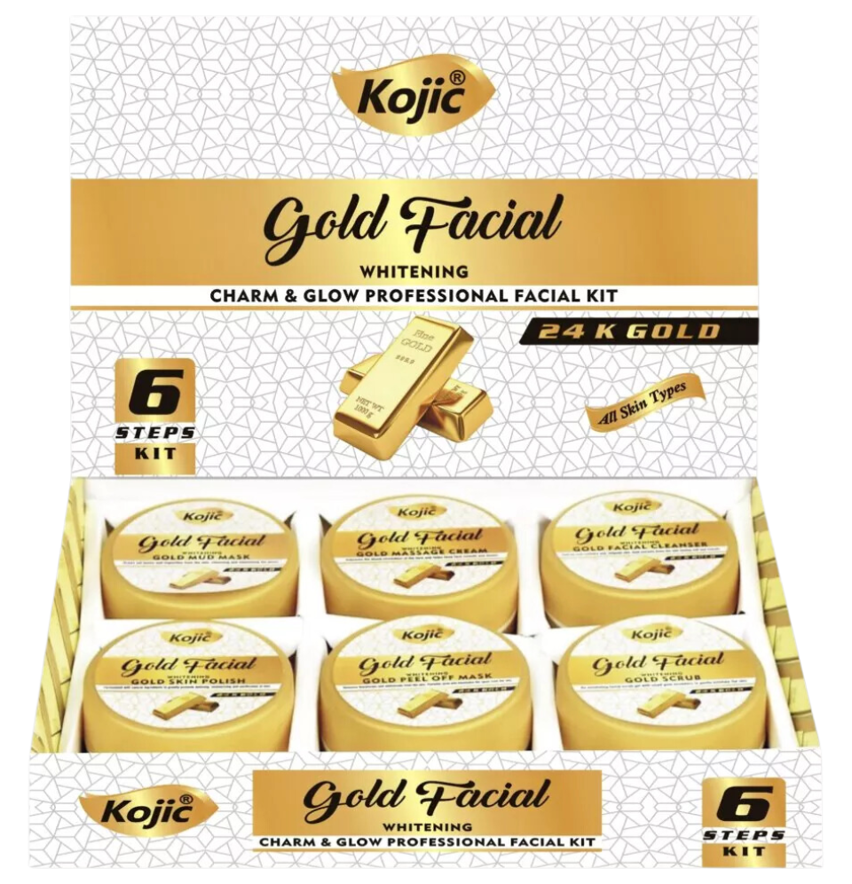 Kojic 24K Gold Facial Kit | Whitening 120g/6