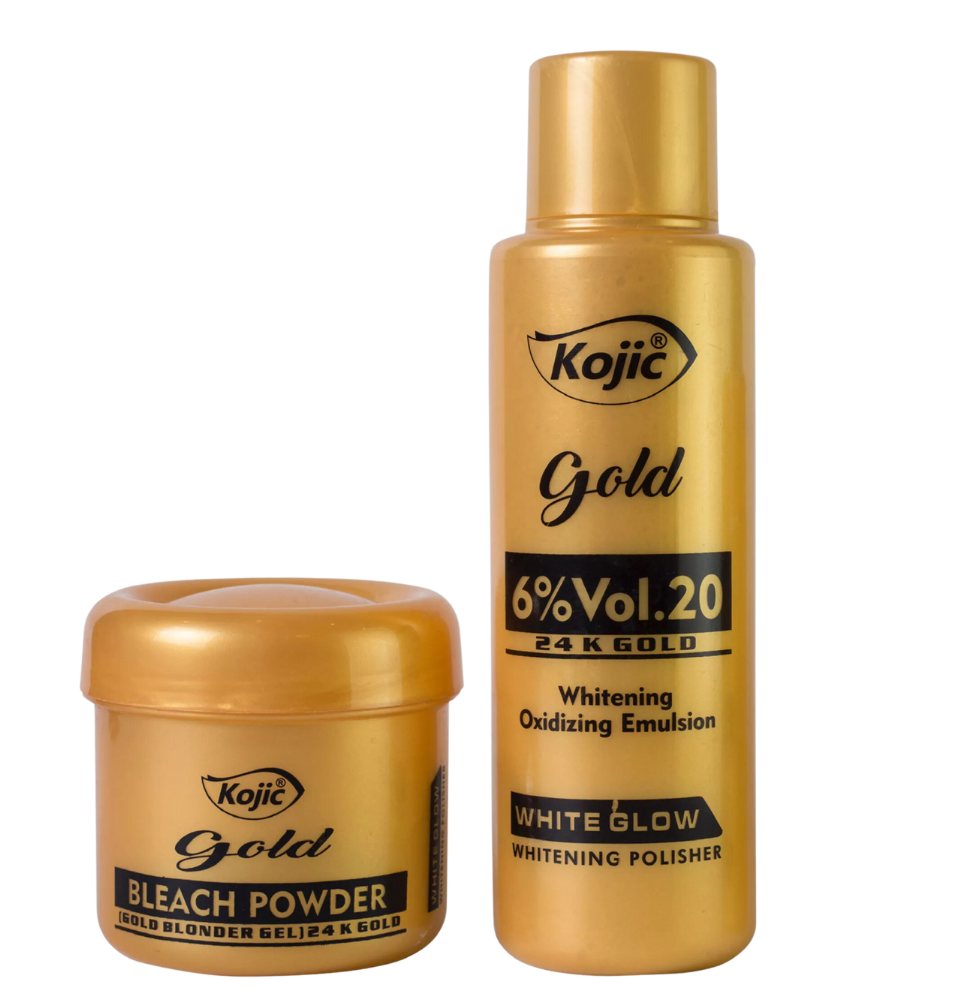 Kojic Gold Skin Polish Set – Vol 20, Blonder Gel (Large)