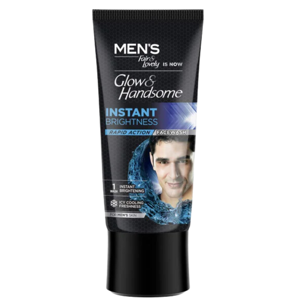 Men's Fair & Lovely Glow Handsome Instant Brightness Rapid Action Face Wash 50g