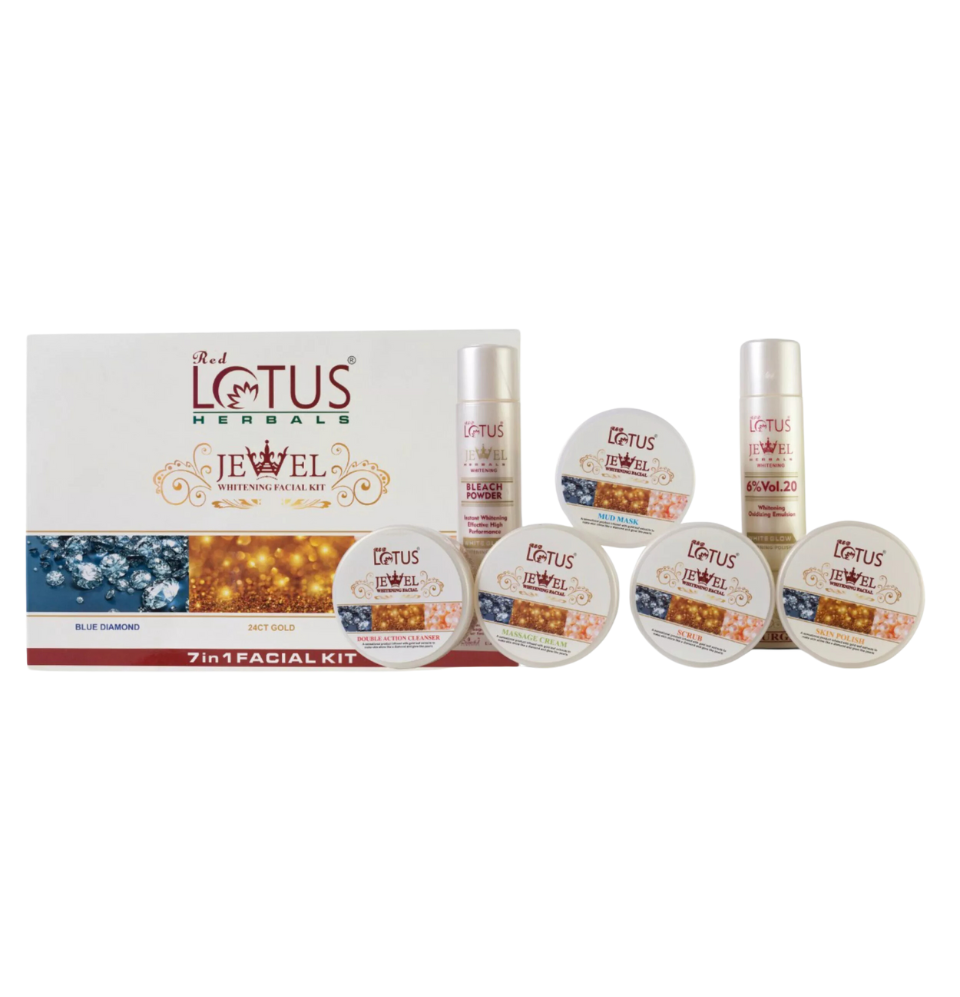 Red Lotus Jewel Facial Kit 7-in-1 Luxury 120/7