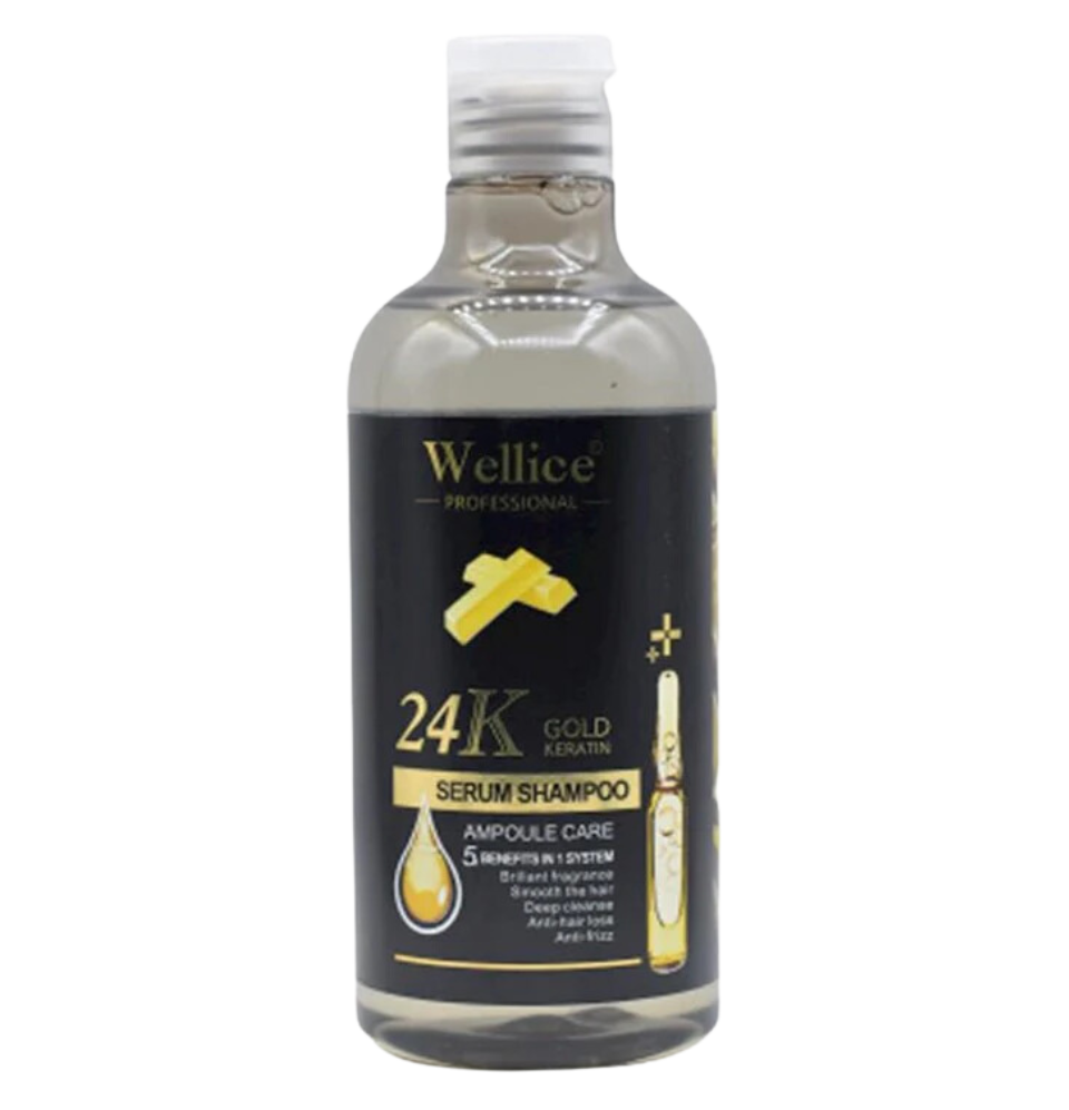 Wellice Professional 24K Gold Keratin Serum Shampoo