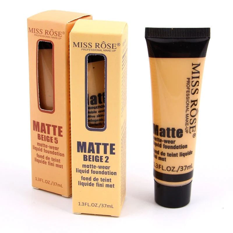 Miss Rose Full Coverage Matte Foundation Tube