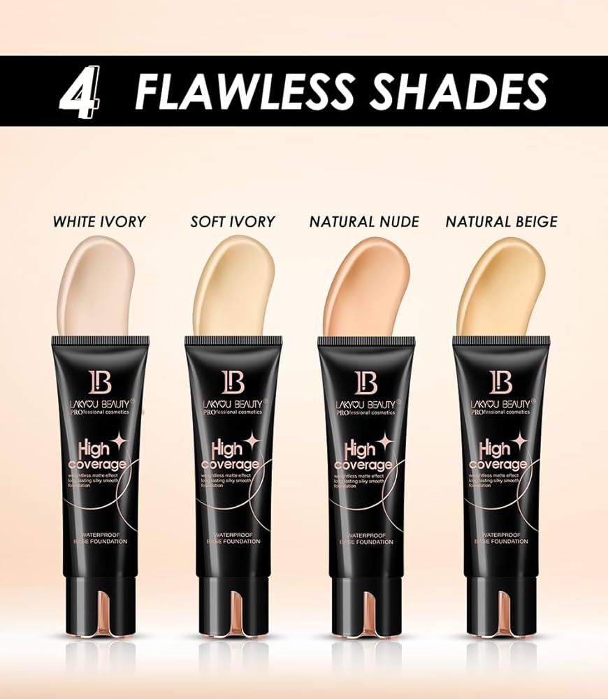 Lakyou Beauty High Coverage Waterproof Base Foundation