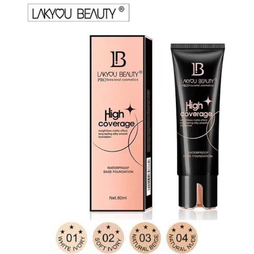 Lakyou Beauty High Coverage Waterproof Base Foundation