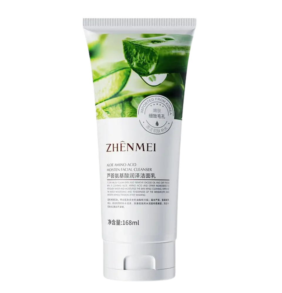 ZHENMEI Aloe Amino Acid Moisturizing Facial Cleanser 168ml